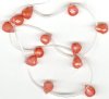 1 12x10mm Cherry Quartz Faceted Drop